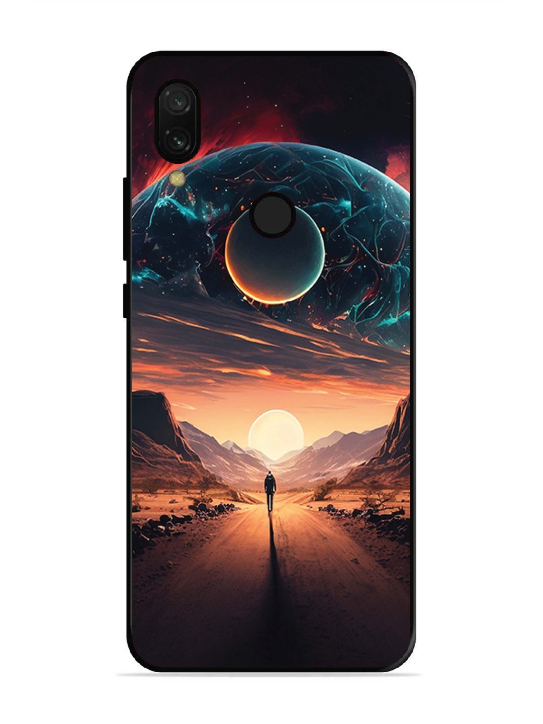 Xiaomi Redmi 7 Sunset with space scene