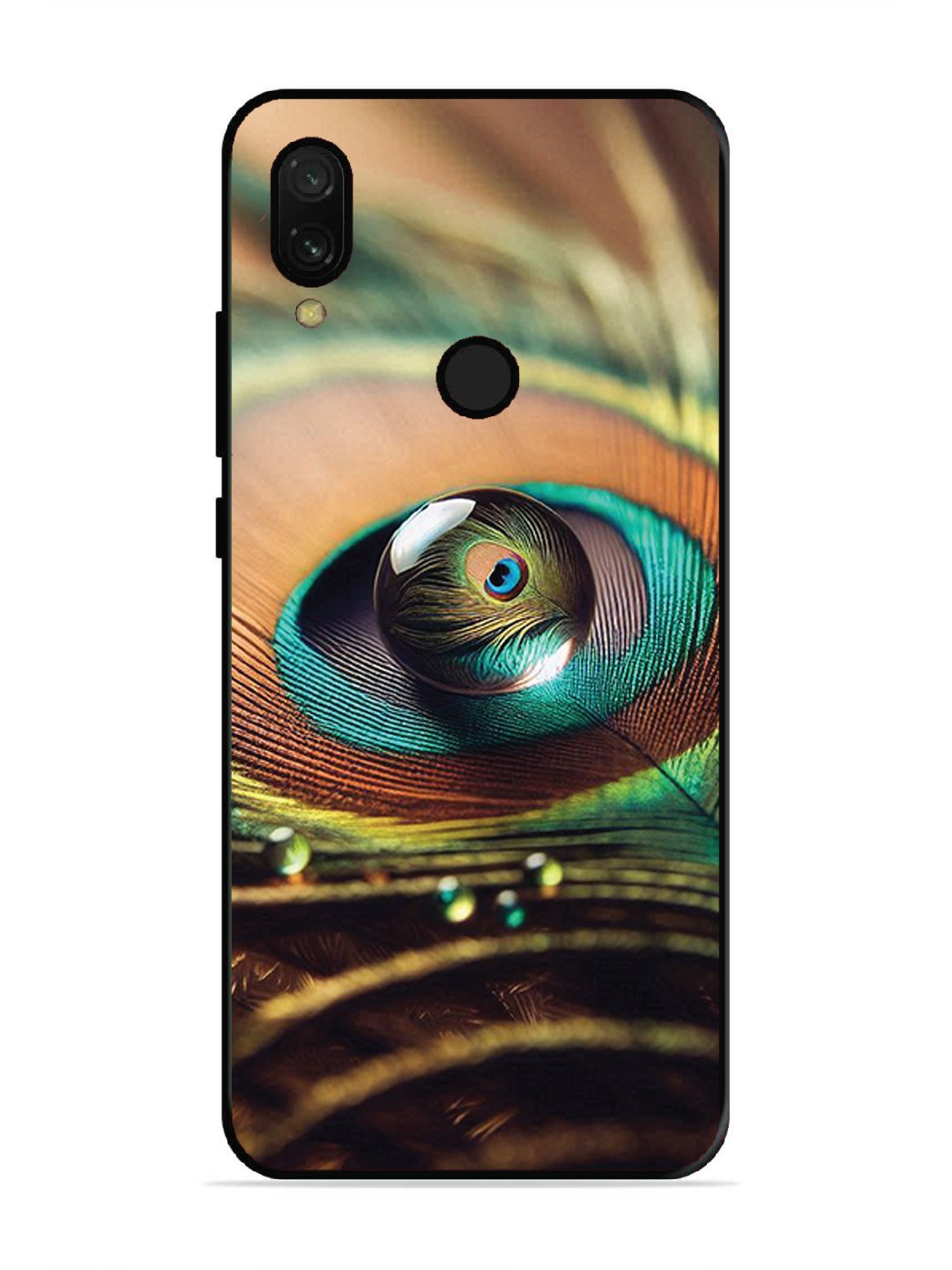 Xiaomi Redmi 7 Water Drop On Peacock Feather