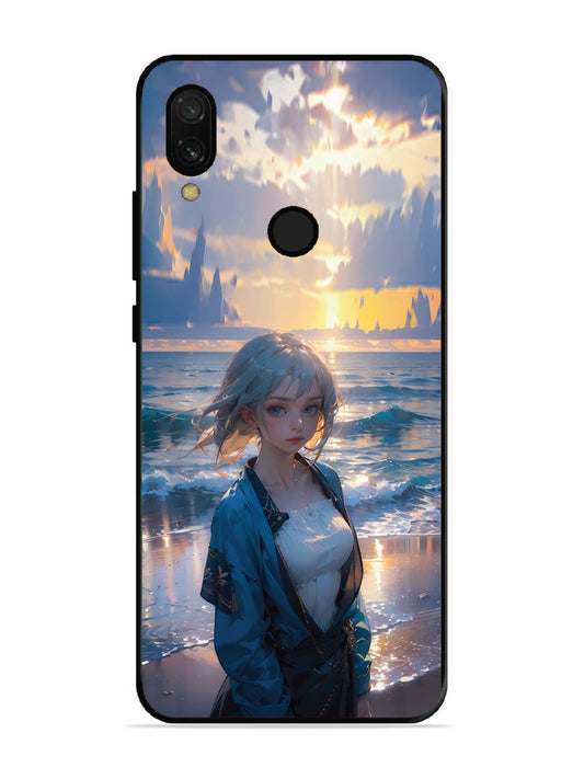 Xiaomi Redmi 7 Anime Girl Beach Ocean Waves
