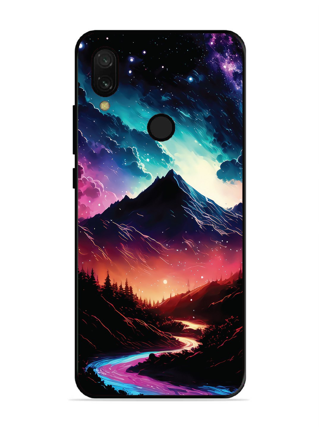 Xiaomi Redmi 7 mountain-valley-Colorful-cloud-at-night