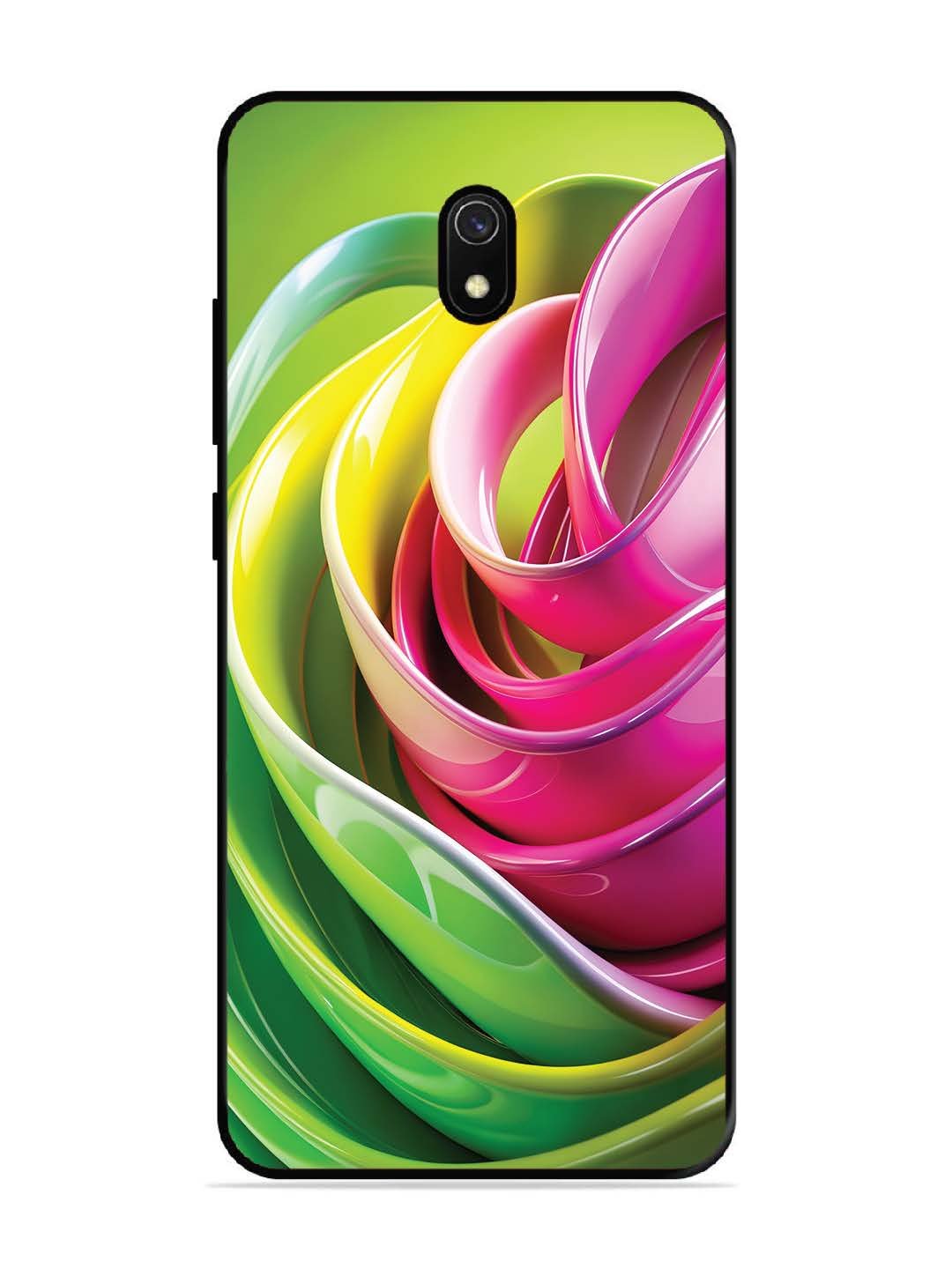 Xiaomi Redmi 8A Vibrant Swirl Glossy Ribbon Art