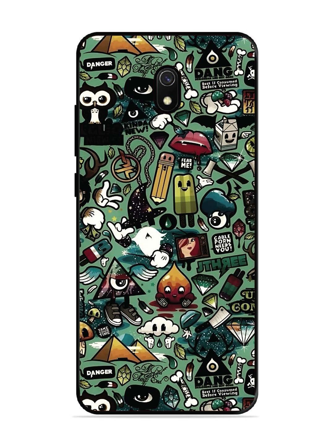 Xiaomi Redmi 8A Pop Art Doodle Graffiti Collage