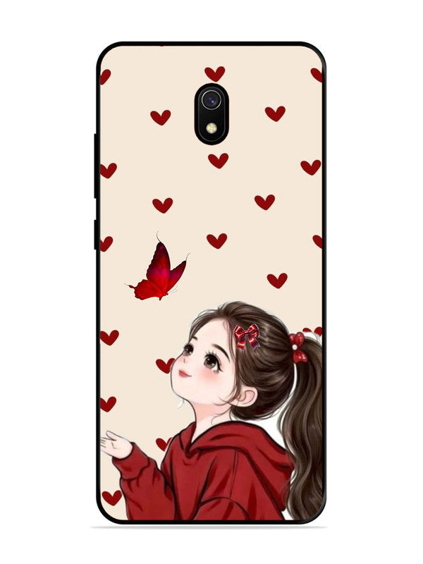 XIAOMI Redmi 8A Beautiful girl with red butterfly