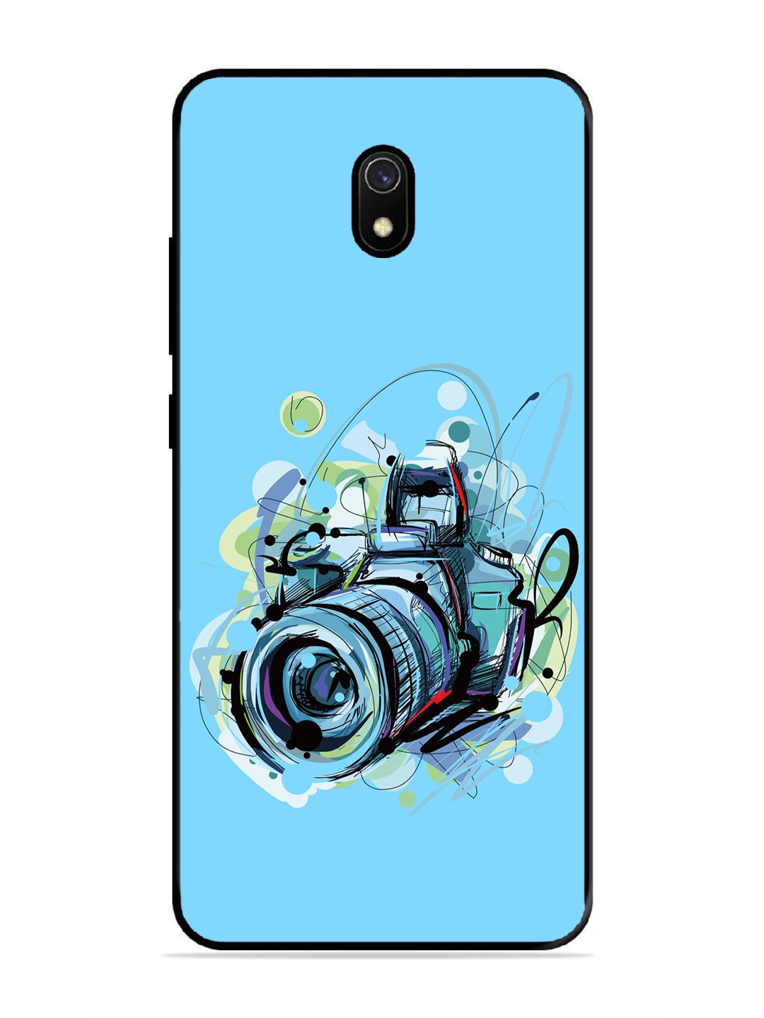 Xiaomi Redmi 8A Camera Blue Background