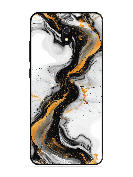 Xiaomi Redmi 8A Black And Golden Marble Essence