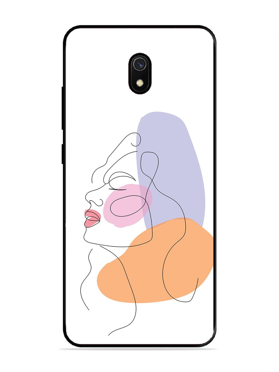 Xiaomi Redmi 8A Line Art Girl Face