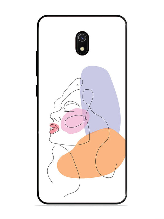 Xiaomi Redmi 8A Line Art Girl Face