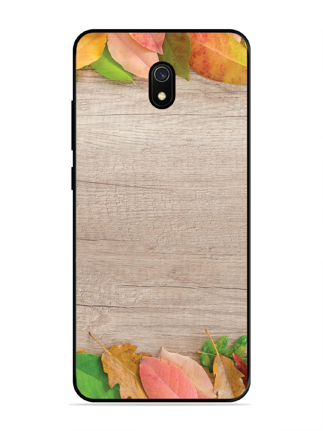 Xiaomi Redmi 8A Autumn Leafs On Wooden Table