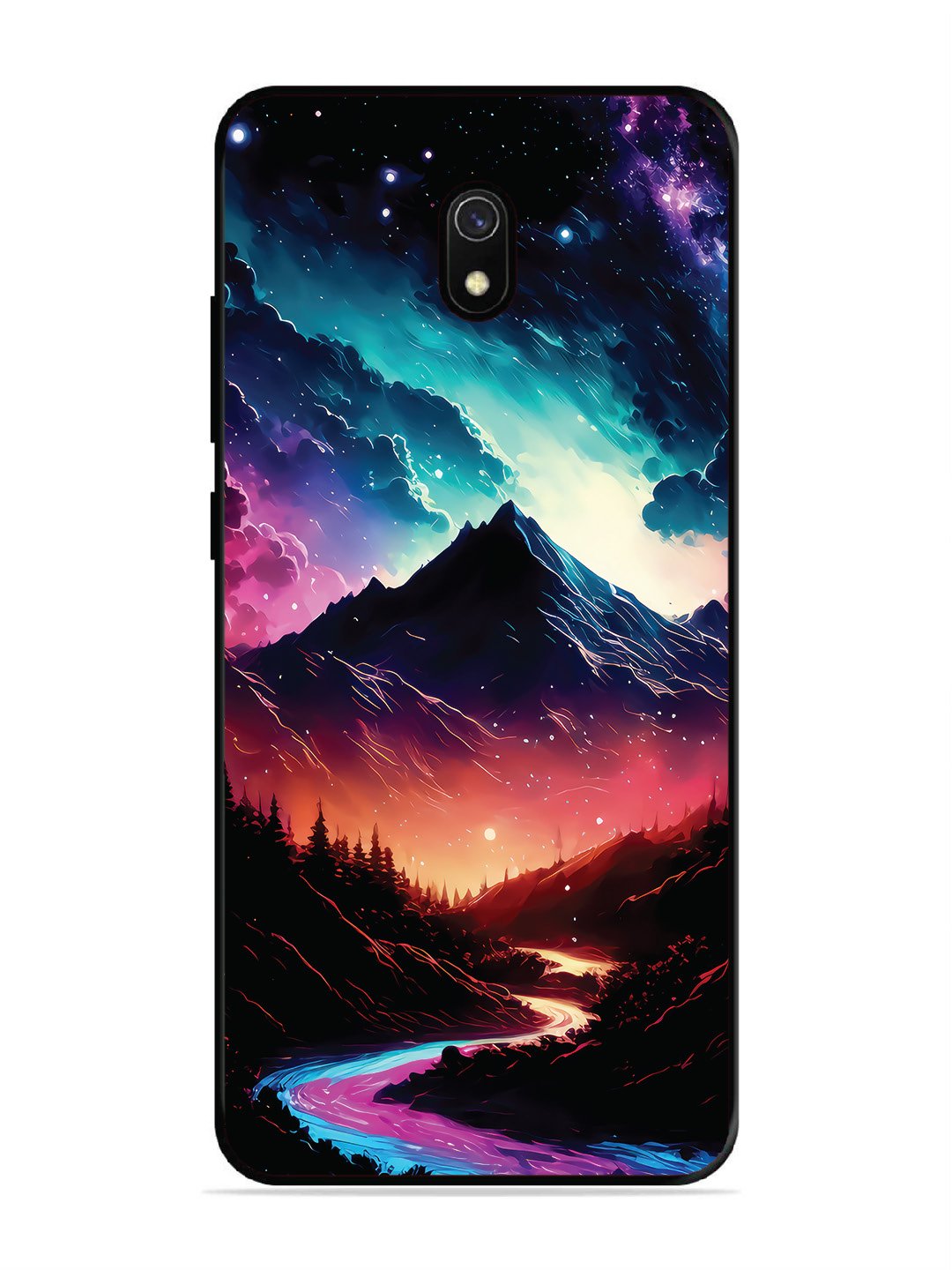 Xiaomi Redmi 8A mountain-valley-Colorful-cloud-at-night
