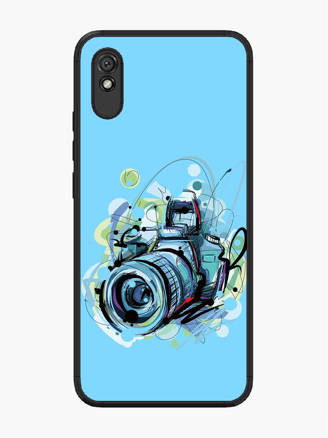 Xiaomi Redmi 9A Camera Blue Background
