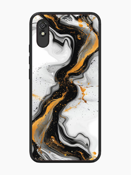 Xiaomi Redmi 9A Black And Golden Marble Essence