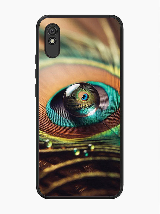 Xiaomi Redmi 9A Water Drop On Peacock Feather