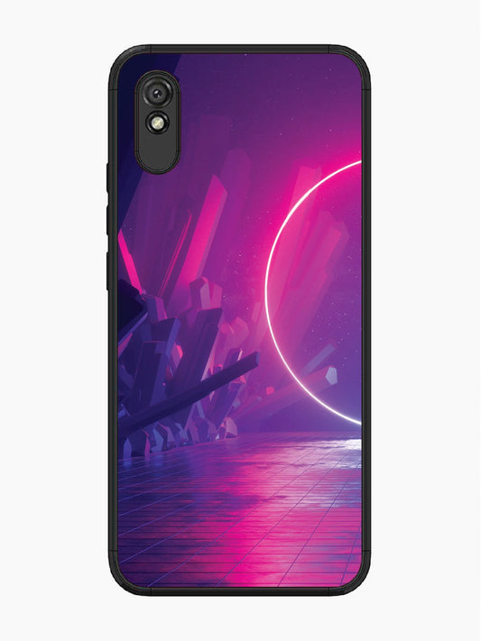 Xiaomi Redmi 9A abstract with Neon Light