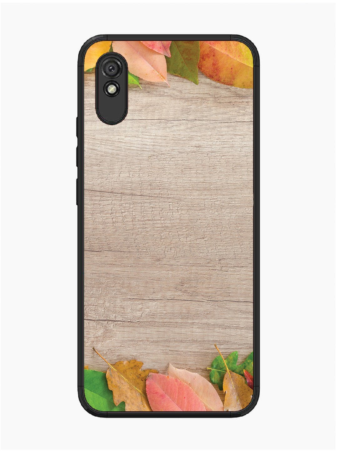 Xiaomi Redmi 9I Autumn Leafs On Wooden Table