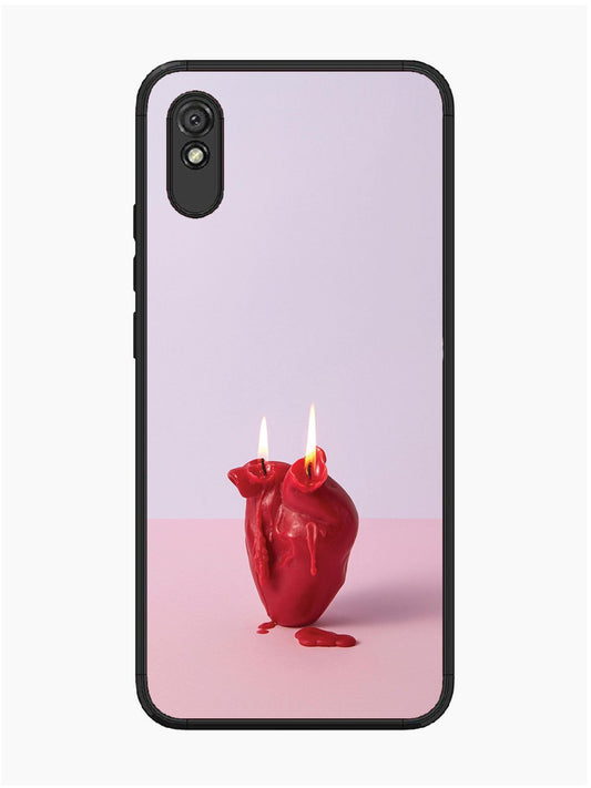 Xiaomi Redmi 9I A Lighted Heart Candle