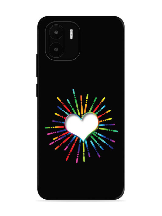 XIAOMI Redmi A2 Colourful Heart on Black