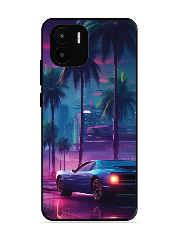 XIAOMI Redmi A2 sunset-sports-car-city-palm-trees
