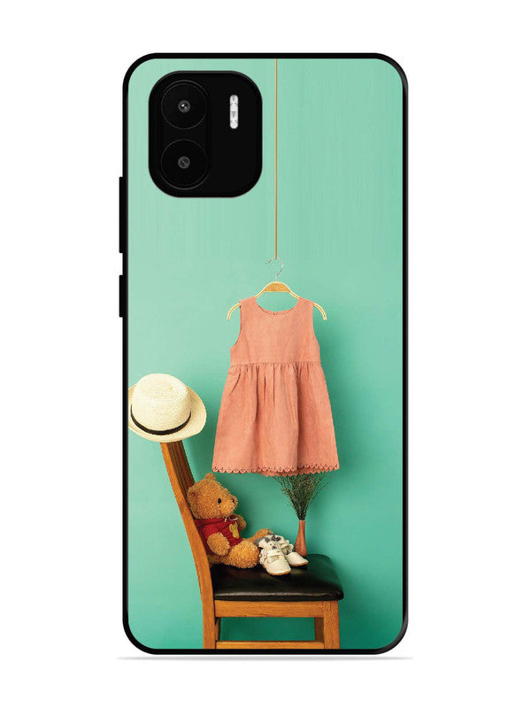 XIAOMI Redmi A2 Trendy dress for girl near toy bear