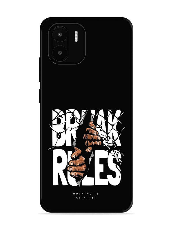 XIAOMI Redmi A2 Break Rules Gritty Typography Art