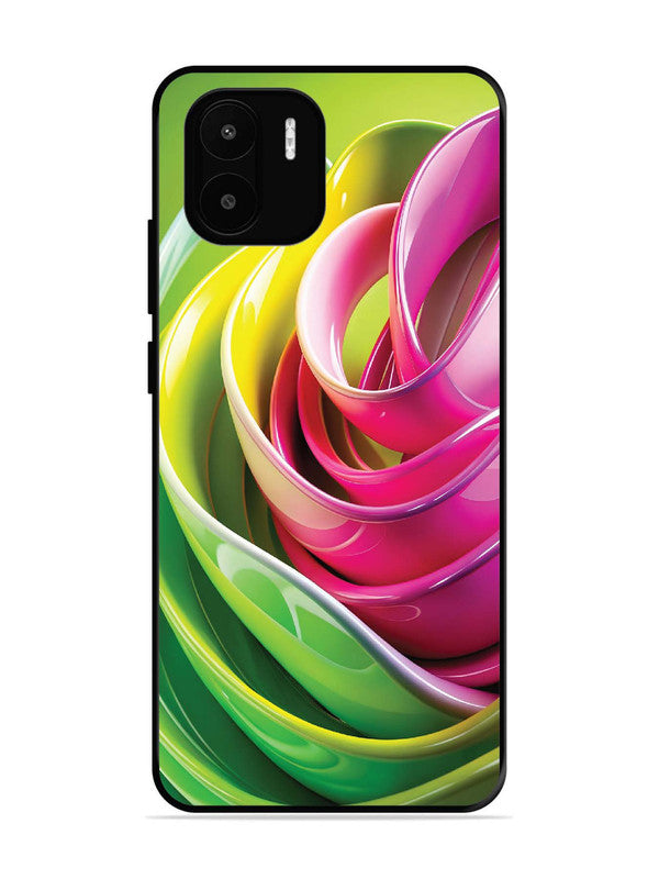 XIAOMI Redmi A2 Vibrant Swirl Glossy Ribbon Art