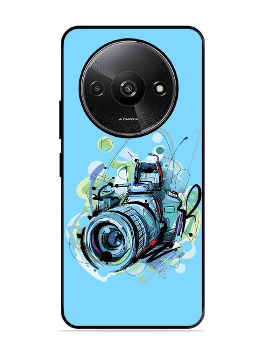 Xiaomi Redmi A3 2024 Camera Blue Background