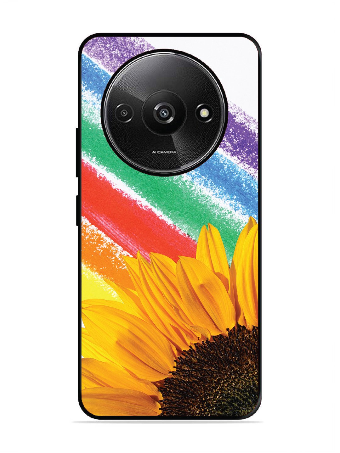 Xiaomi Redmi A3 2024 Sunflower on Colourful Lines