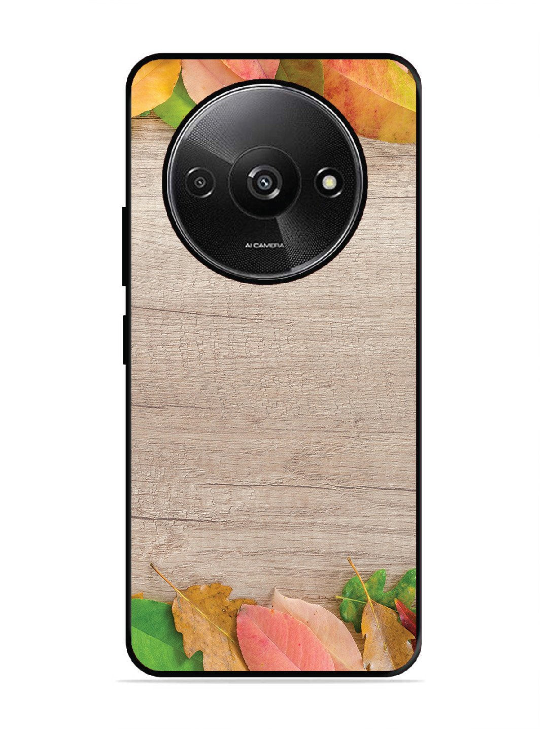 Xiaomi Redmi A3 2024 Autumn Leafs On Wooden Table