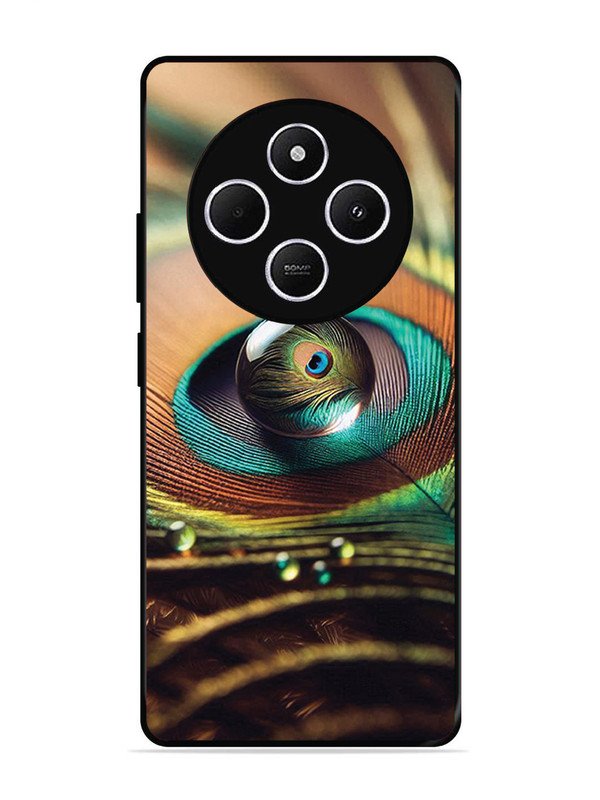 Xiaomi Redmi A4 5g Water Drop On Peacock Feather
