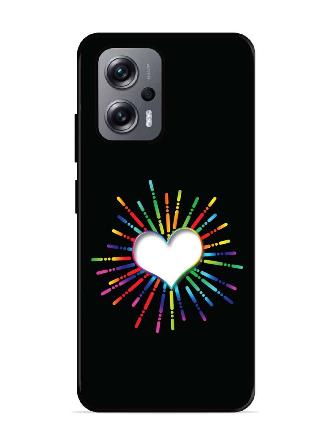 Xiaomi Redmi K50I 5G Colourful Heart on Black