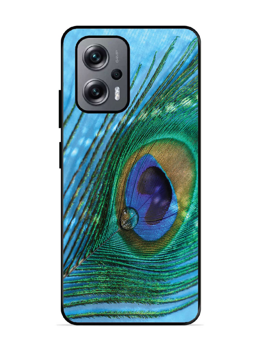 Xiaomi Redmi K50I 5G A drop on Peacock Feather