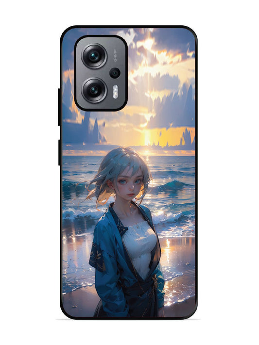 Xiaomi Redmi K50I 5G Anime Girl Beach Ocean Waves