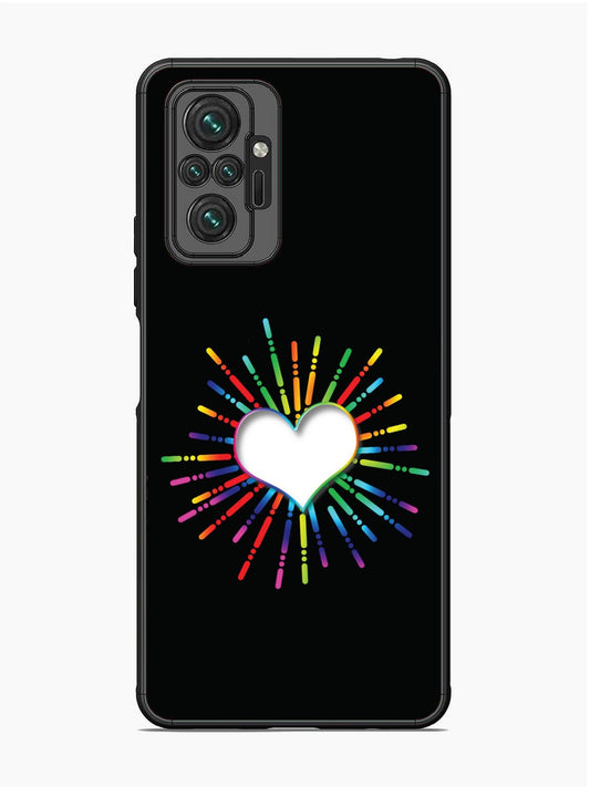 Xiaomi Redmi NOTE 10 PRO Colourful Heart on Black