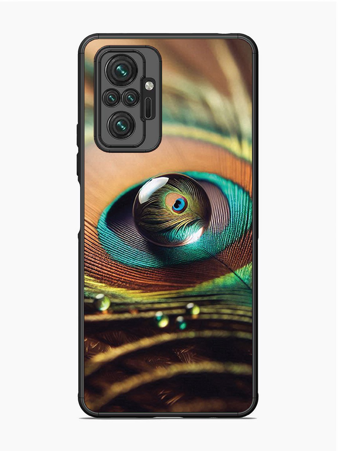 Xiaomi Redmi NOTE 10 PRO Water Drop On Peacock Feather