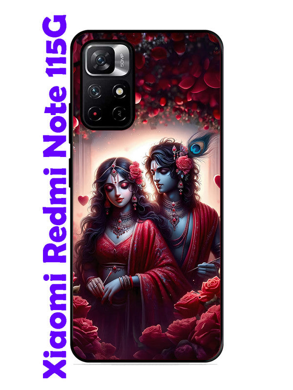 XIAOMI Redmi Note 11 5G Couples in Red theme like Radha Krishna