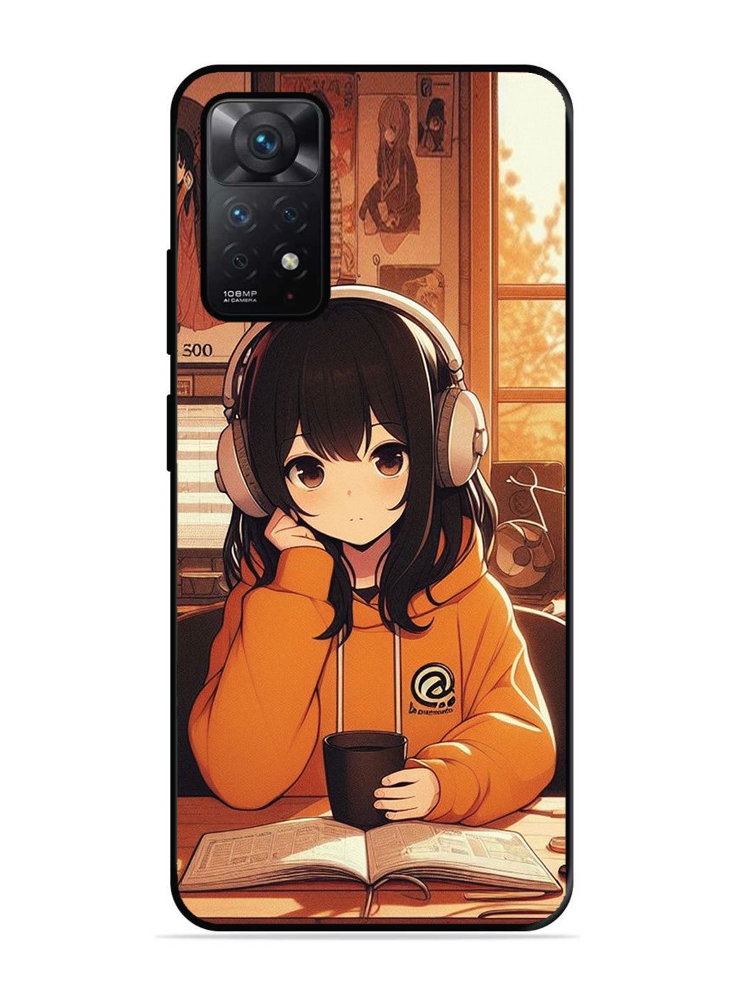 Xiaomi Redmi Note 11 5G Cute Girl listening Music