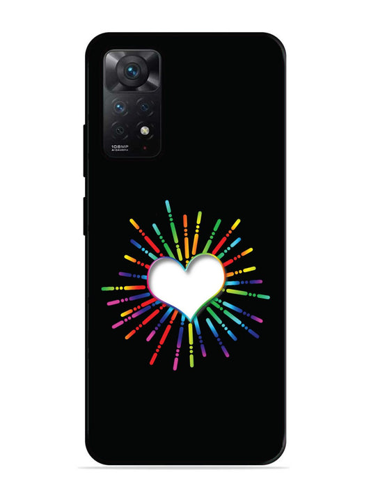 Xiaomi Redmi Note 11 5G Colourful Heart on Black