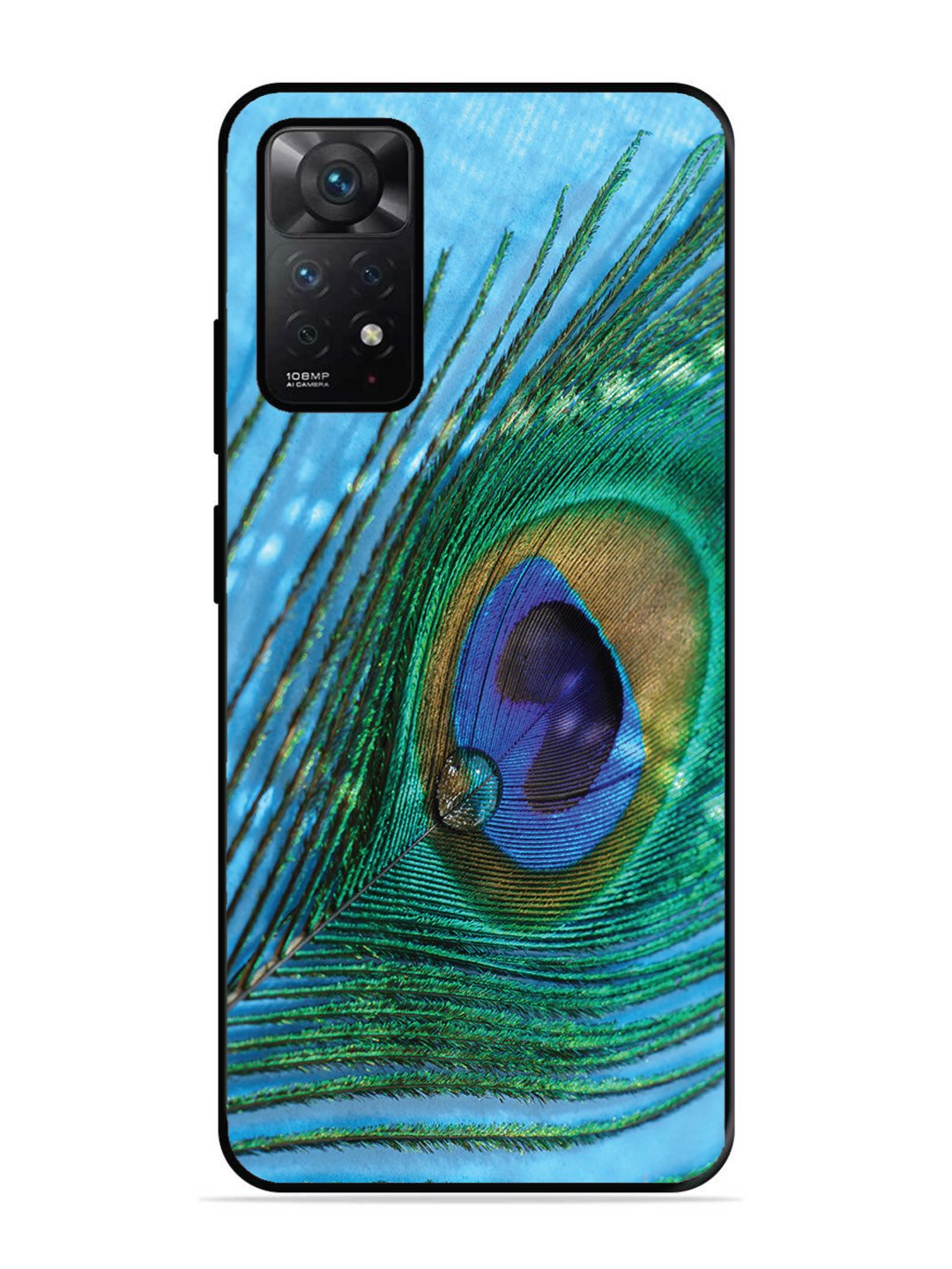 Xiaomi Redmi Note 11 5G A drop on Peacock Feather