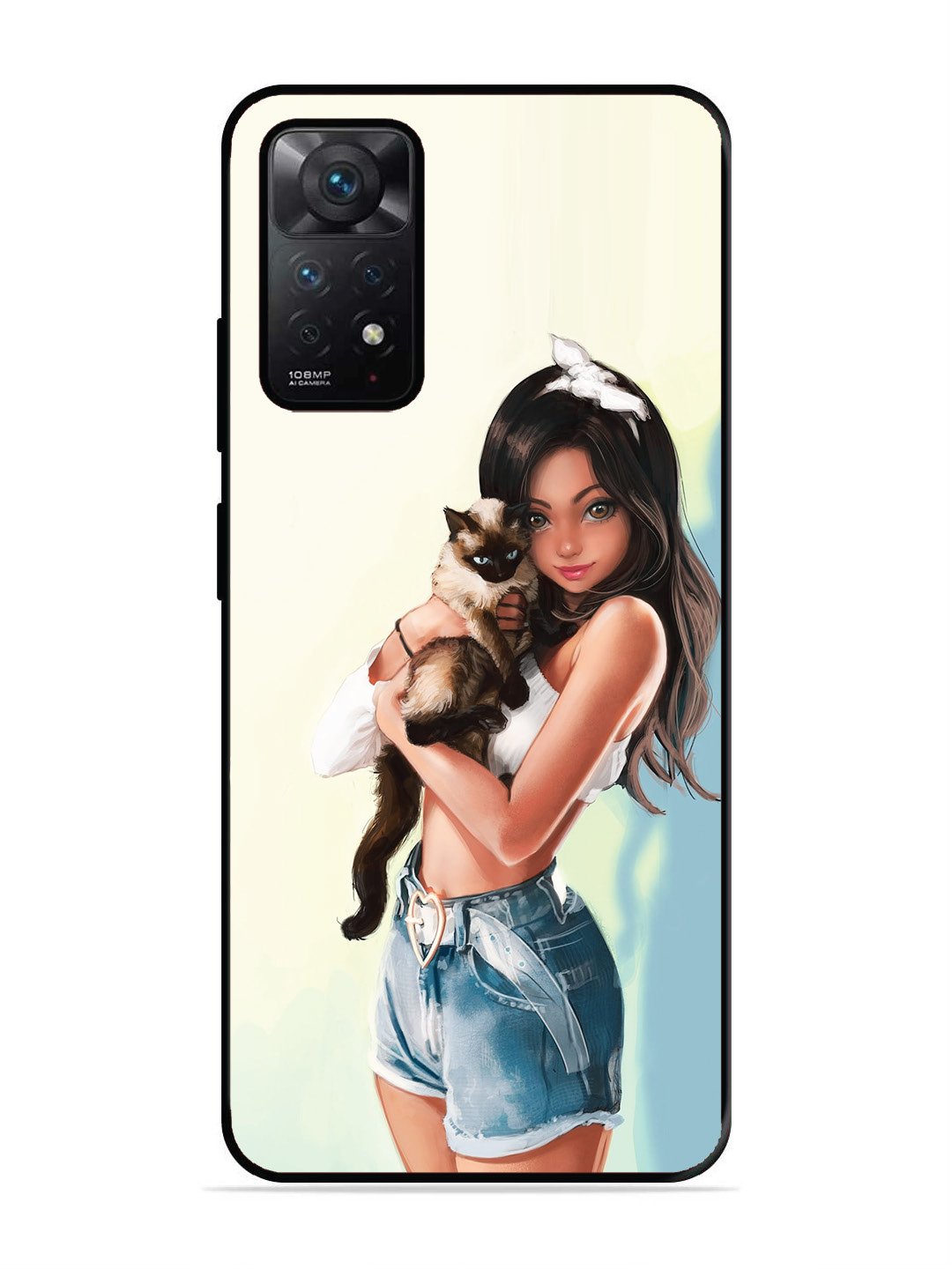 Xiaomi Redmi NOTE 11 PRO 5G Cute Girl with Cat