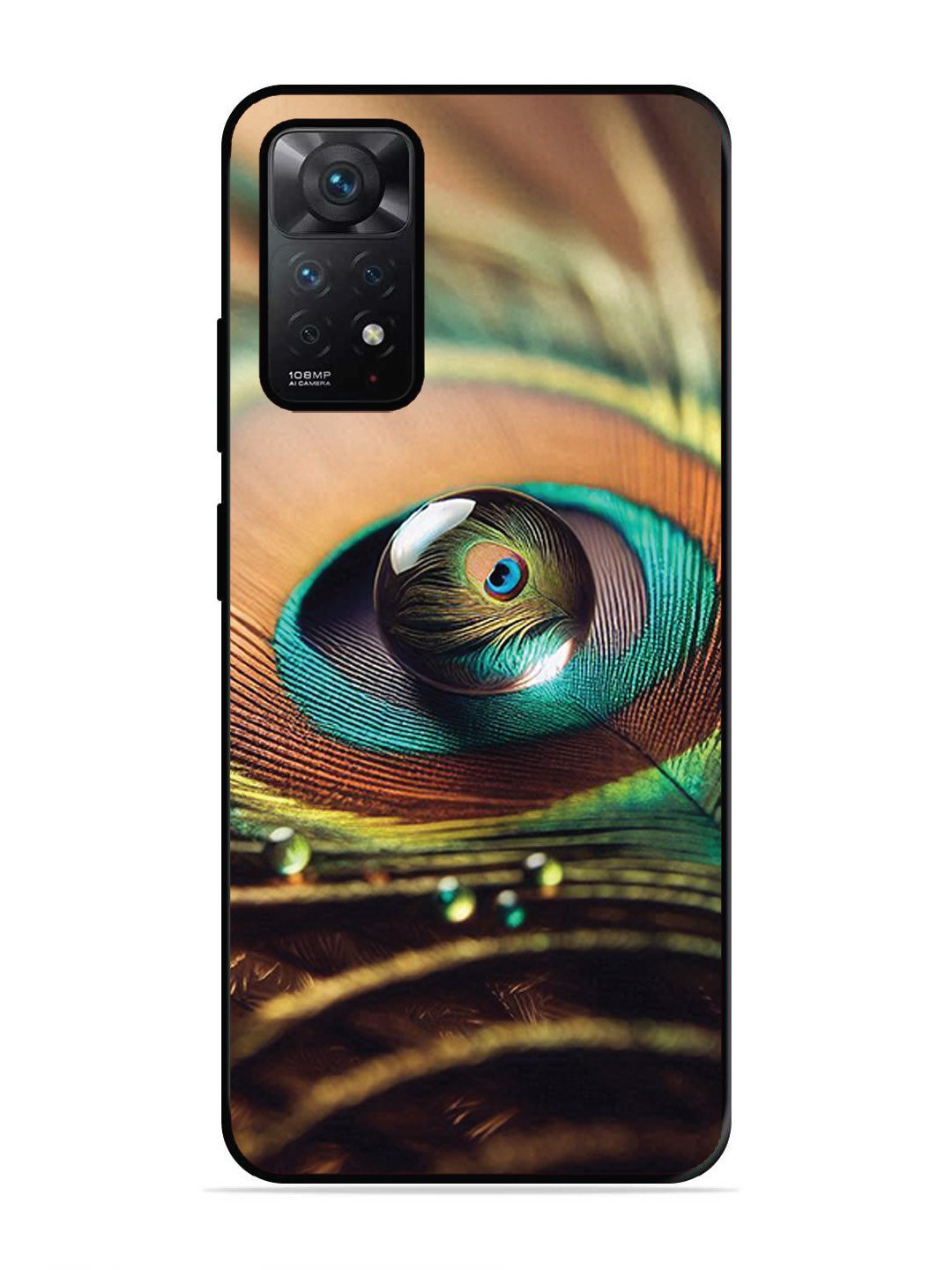 Xiaomi Redmi NOTE 11 PRO 5G Water Drop On Peacock Feather