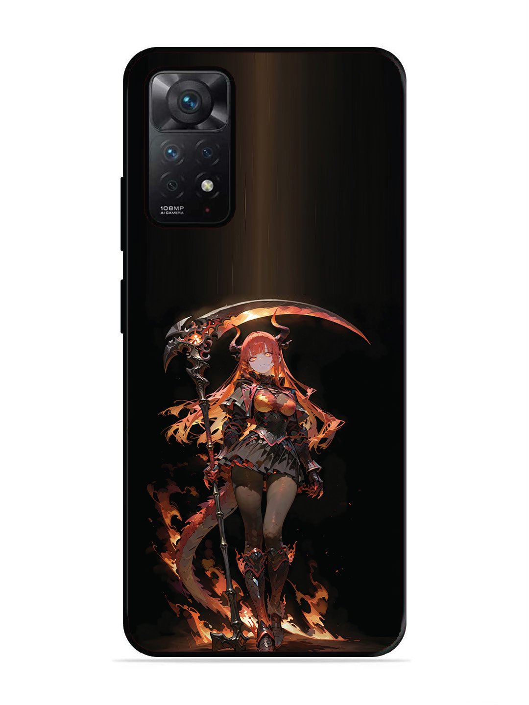 Xiaomi Redmi NOTE 11 PRO 5G anime-girl-sycthe-red-hair-horn