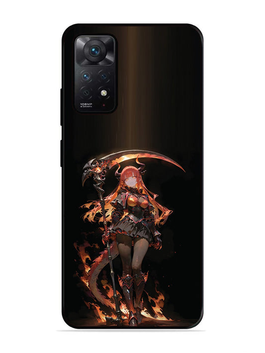 Xiaomi Redmi NOTE 11 PRO 5G anime-girl-sycthe-red-hair-horn