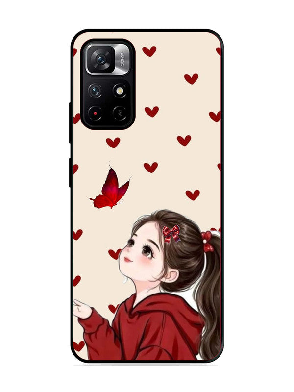 XIAOMI Redmi Note 11T 5G Beautiful girl with red butterfly