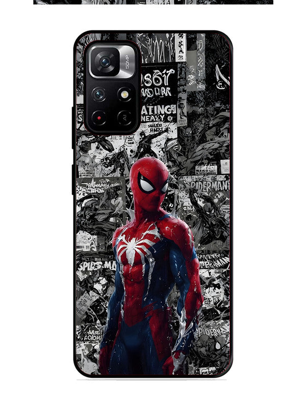 XIAOMI Redmi Note 11T 5G Spiderman Highlighted on News Paper
