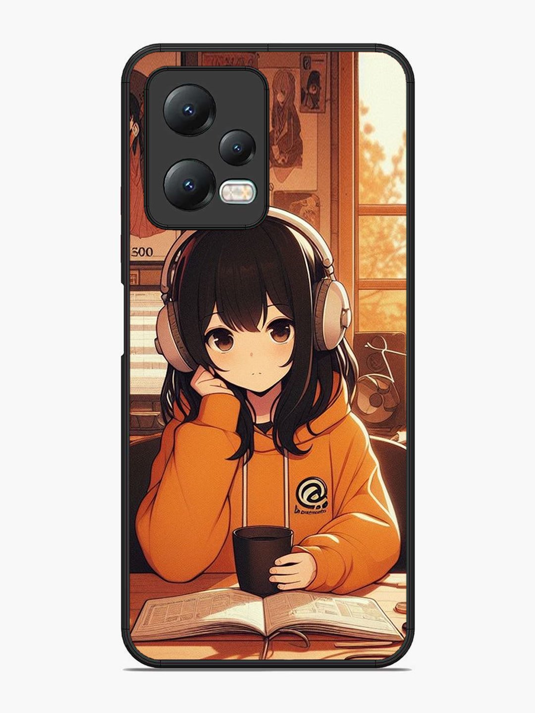 Xiaomi Redmi Note 12 5G Cute Girl listening Music