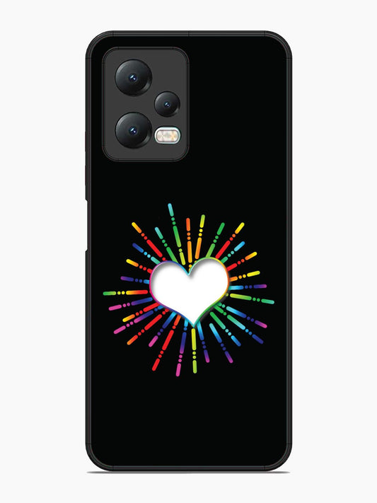 Xiaomi Redmi Note 12 5G Colourful Heart on Black