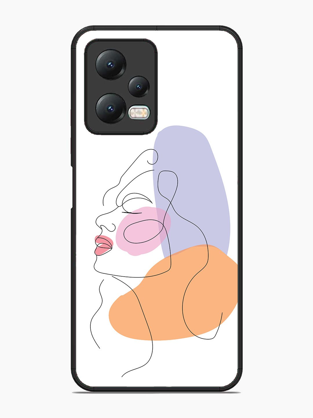 Xiaomi Redmi Note 12 5G Line Art Girl Face