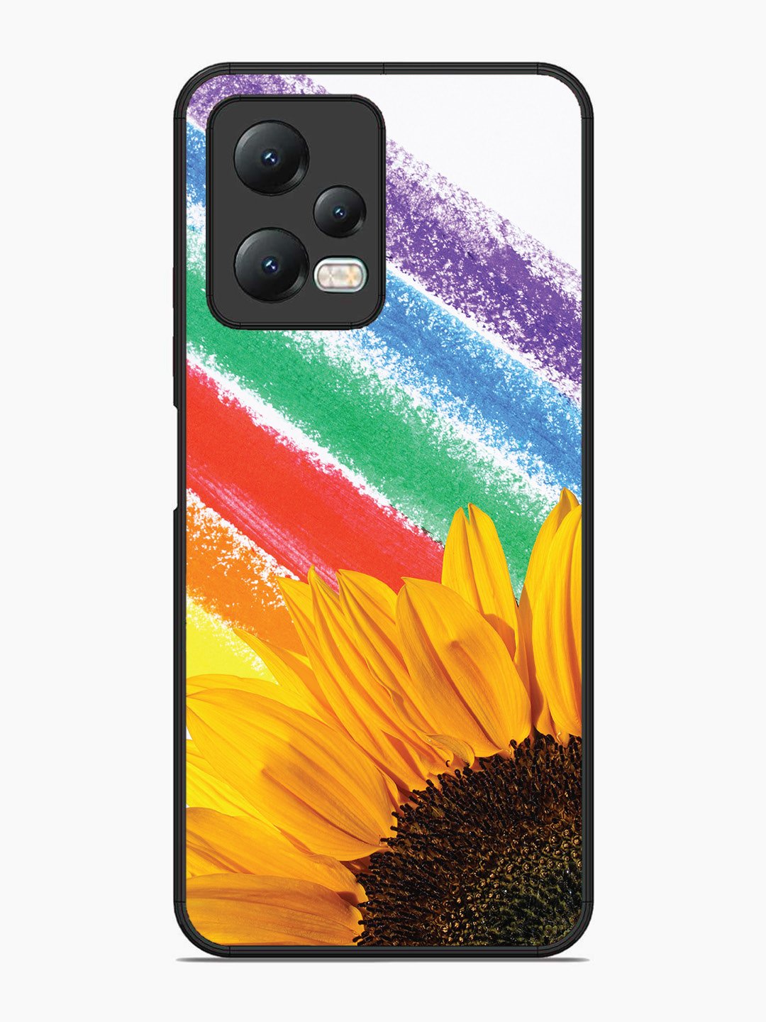 Xiaomi Redmi Note 12 5G Sunflower on Colourful Lines