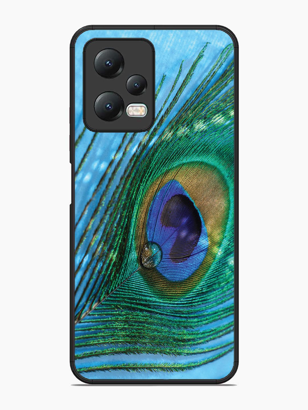 Xiaomi Redmi Note 12 5G A drop on Peacock Feather