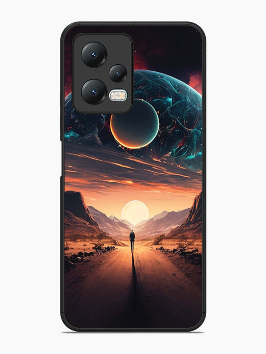 Xiaomi Redmi Note 12 5G Sunset with space scene