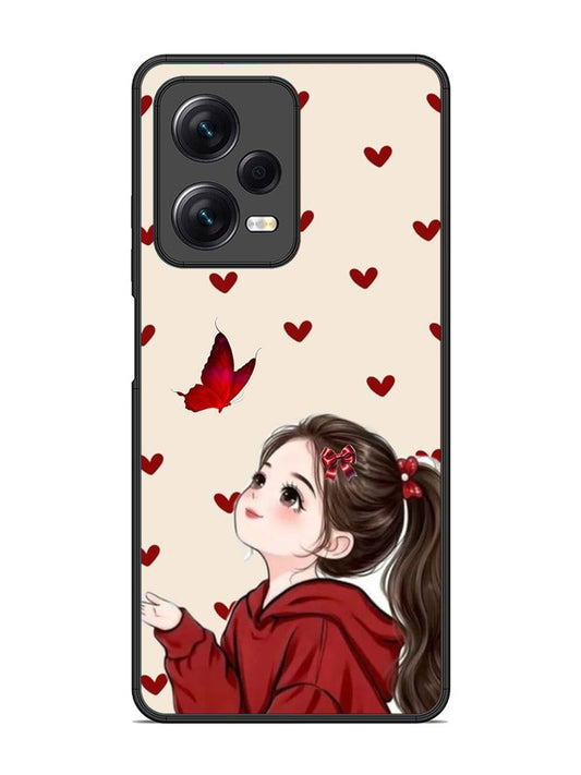 XIAOMI Redmi Note 12 Pro 5G Beautiful girl with red butterfly